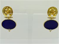 Earrings Michieletto Gioielli Woman in Yellow Gold Lapislazzulo MICGIO10002421 - MICGIO10002421